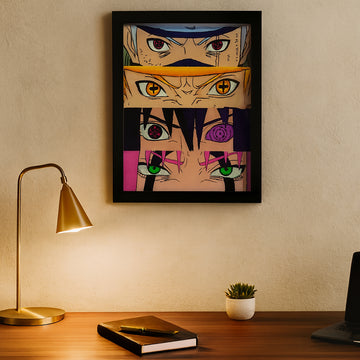 Naruto Art Painting – Handcrafted Anime Wall Décor (Framed)