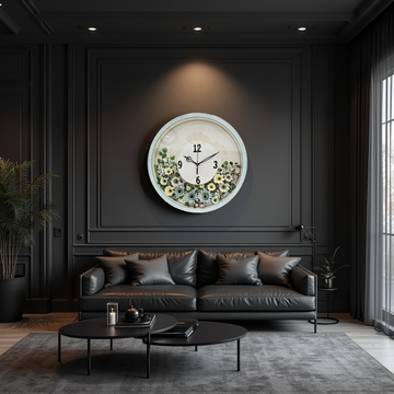 Handmade Wooden Wall Clock_Circle